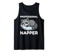 Gráfico profesional de mapache durmiendo para niñas y niños Camiseta sin Mangas