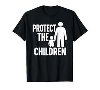 Gráfico Proteger a los Niños - Concientización sobre Protección Camiseta