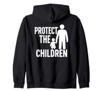 Gráfico Proteger a los Niños - Concientización sobre Protección Sudadera con Capucha