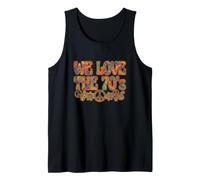 Gráfico psicodélico Retro We Love The 70s Groovy Camiseta sin Mangas