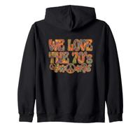 Gráfico psicodélico Retro We Love The 70s Groovy Sudadera con Capucha