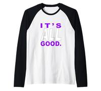 Gráfico Purple Color It's Good - All of It Purple Camiseta Manga Raglan
