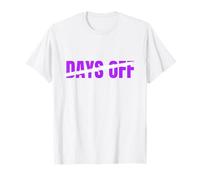Gráfico Purple No. 0 Days Off WT Purple Camiseta
