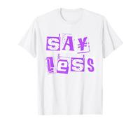 Gráfico Purple Say Less WT Purple Camiseta