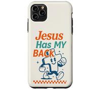 Gráfico Retro Cristiano de Jesus Has My Back Cross Carcasa para iPhone 11 Pro MAX