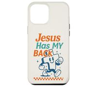 Gráfico Retro Cristiano de Jesus Has My Back Cross Carcasa para iPhone 12 Pro MAX