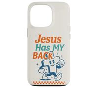 Gráfico Retro Cristiano de Jesus Has My Back Cross Carcasa para iPhone 13 Pro