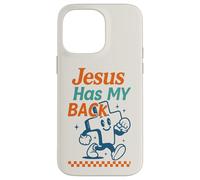 Gráfico Retro Cristiano de Jesus Has My Back Cross Carcasa para iPhone 14 Pro MAX