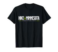 Gráfico retro de árbol de Minnesota Superior National Forest Hike Camiseta