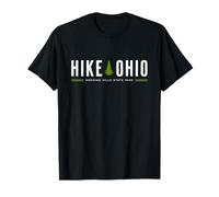 Gráfico Retro de árbol de Senderismo del Parque Estatal Hocking Hills de Ohio Camiseta