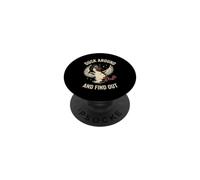 Gráfico Retro de Aves agáchate y descubre PopSockets PopGrip Adhesivo
