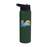 Gráfico retro de bandera del estado de Colorado de Bigfoot Sun & Mountain Stainless Steel Insulated Water Bottle