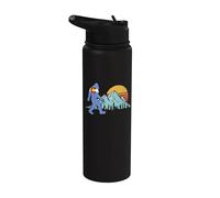 Gráfico retro de bandera del estado de Colorado de Bigfoot Sun & Mountain Stainless Steel Insulated Water Bottle
