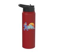 Gráfico retro de bandera del estado de Colorado de Bigfoot Sun & Mountain Stainless Steel Insulated Water Bottle