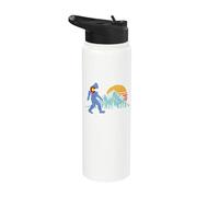 Gráfico retro de bandera del estado de Colorado de Bigfoot Sun & Mountain Stainless Steel Insulated Water Bottle