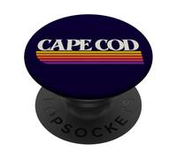 Gráfico Retro de Cape Cod Massachusetts - Cape Cod MA PopSockets PopGrip Adhesivo