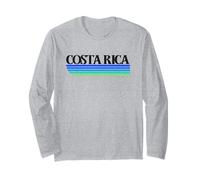Gráfico Retro de Costa Rica - Pura Vida Costa Rica CV29X Manga Larga