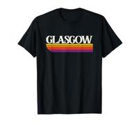 Gráfico Retro de Glasgow Escocia - Glasgow Reino Unido Camiseta