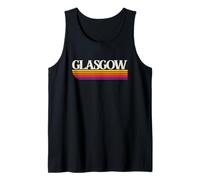 Gráfico Retro de Glasgow Escocia - Glasgow Reino Unido Camiseta sin Mangas