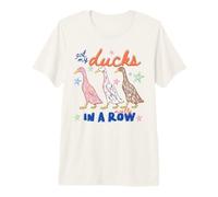 Gráfico Retro de Got My Ducks In A Row, sobre Todo Divertido, Amante de los Patos Camiseta Premium
