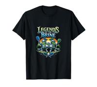Gráfico Retro de Legends of The Brine Pickleball Knight Camiseta