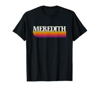 Gráfico Retro de Meredith New Hampshire - Meredith NH Camiseta