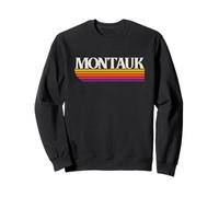 Gráfico Retro de Montauk New York - Montauk NY Sudadera