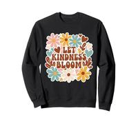 Gráfico Retro de positividad de Flower Power «Let Kindness Bloom» Sudadera
