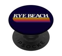 Gráfico Retro de Rye Beach New Hampshire - Rye Beach NH PopSockets PopGrip Adhesivo