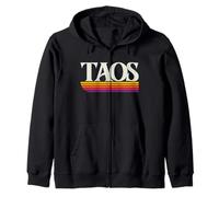Gráfico Retro de Taos Nuevo México - Taos NM Sudadera con Capucha