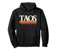 Gráfico Retro de Taos Nuevo México - Taos NM Sudadera con Capucha