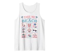 Gráfico Retro de Vacaciones de Verano Take Me To The Beach Camiseta sin Mangas