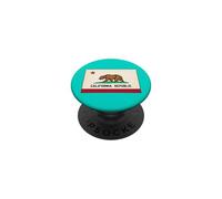 Gráfico Retro del Oso Golden State Bear de la República de California PopSockets PopGrip Adhesivo