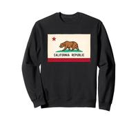 Gráfico Retro del Oso Golden State Bear de la República de California Sudadera