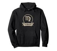 Gráfico retro del zodiaco Virgo Sudadera con Capucha