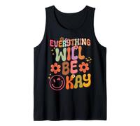 Gráfico Retro Groovy Everything Will Be Okay Camiseta sin Mangas
