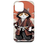 Gráfico retro japonés Samurai Cat - Cat Lover Carcasa para iPhone 12 mini