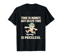 Gráfico retro Time Is Money Skate Time Is Priceless Camiseta