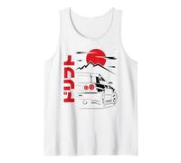 Gráfico retro vintage de JDM Tokyo Japan Drift Race Car Tuning Camiseta sin Mangas