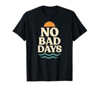 Gráfico Retro Vintage de Sol y Olas de No Bad Days Camiseta