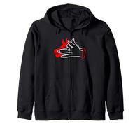 Gráfico rojo Feed The Wolf Within Red Sudadera con Capucha