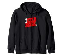 Gráfico rojo I Could Never Red Sudadera con Capucha