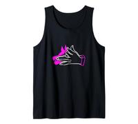 Gráfico rosa Feed The Wolf Within Pink Camiseta sin Mangas