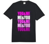 Gráfico Rosa You&Me&You&Me Pink Comfort Colors Adult Heavyweight T-Shirt