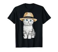 Gráfico Scottish Fold Cat Lover Blue Eyes Camiseta