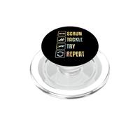 Gráfico Simple de Rugby Scrum Tackle Try Repeat PopSockets PopGrip para MagSafe