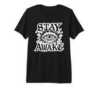 Gráfico Stay Awake Gothic Eye Lightning Camiseta Premium