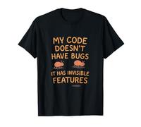 Gráfico Stem Divertido Programador - Funciones de código Invisible Camiseta
