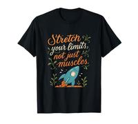 Gráfico Stretch Your Limits Yoga Rocket Mindful Camiseta