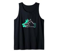 Gráfico Teal Aqua Aqua Feed The Wolf Within Teal Aqua Camiseta sin Mangas